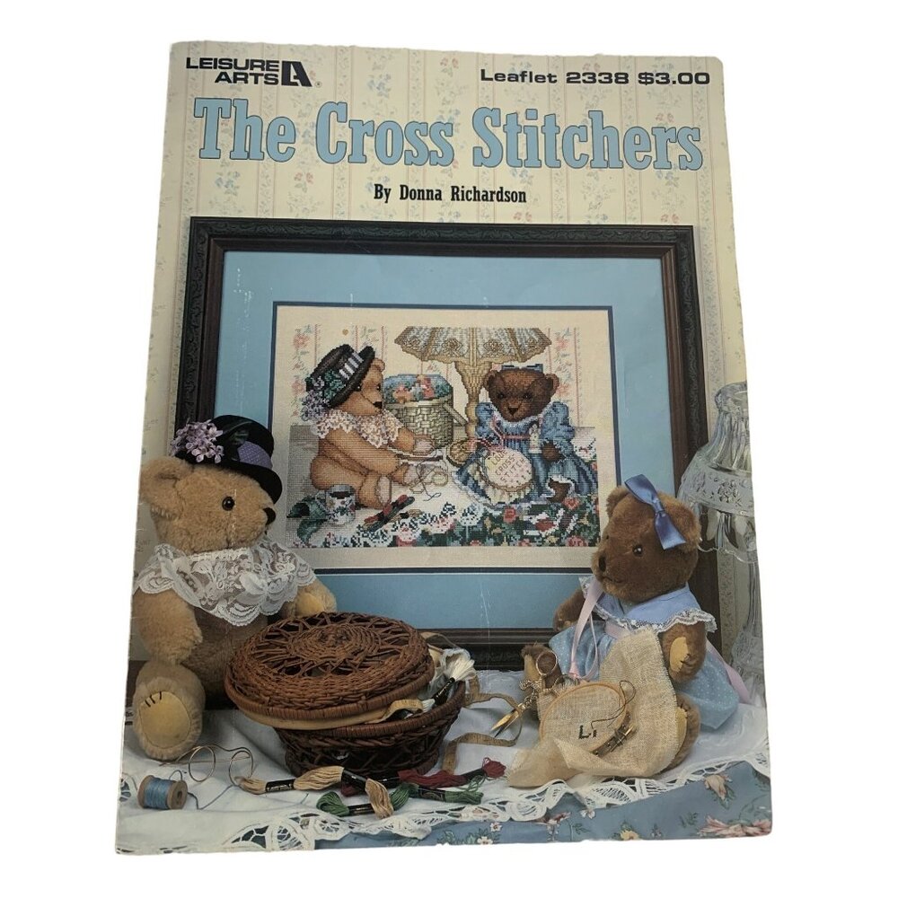 Leisure Arts Vintage Cross Stitch Leaflet 2338 The Cross Stitchers By Donna Rich